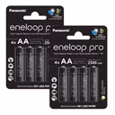 Panasonic Eneloop Pro AA HR6 2500mAh Rechargeable Batteries | 8 Pack