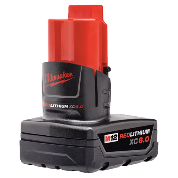 Milwaukee 48-11-2460 M12 REDLITHIUM XC 6.0Ah Extended Capacity Battery Pack