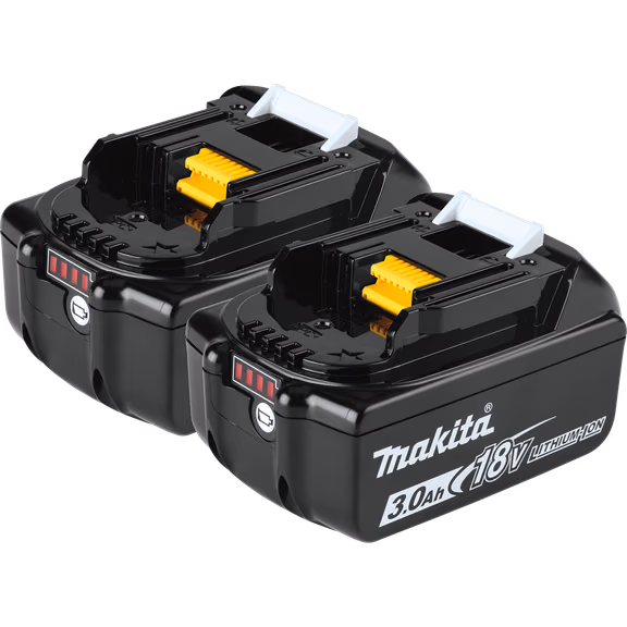 Makita 2x BL1830B Akku 3,0 Ah 18V Li-Ion mit Ladestandsanzeige - BL1830B-2