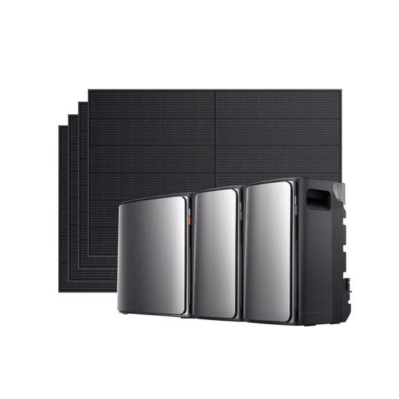 EcoFlow STREAM Ultra X Balkonkraftwerk mit Speicher – STREAM Ultra X / 2 × STREAM Max + 4 × 400 W Starres Solarpanel