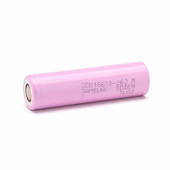 Samsung ICR18650-26J - 2600mAh, 3,6V - 3,7V ungeschützt