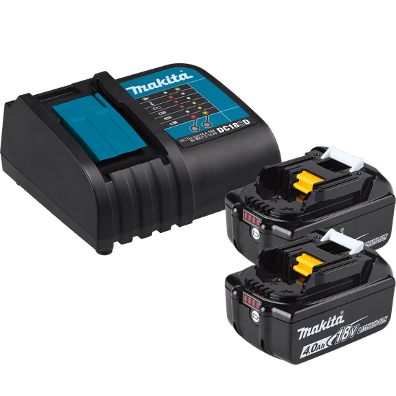 Makita BL1840BSC2 18V LXT Lithium-Ion Battery and Charger Starter Pack (4.0Ah)