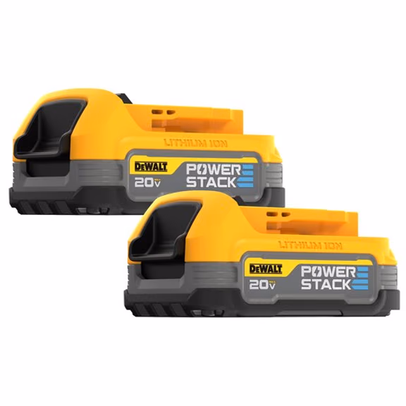 DeWalt Akku Set DCBP 034 E2 2x Powerstack Akku 18 V 1,7 Ah / 1700 mAh XR Li-Ion - mit Ladestandanzeige