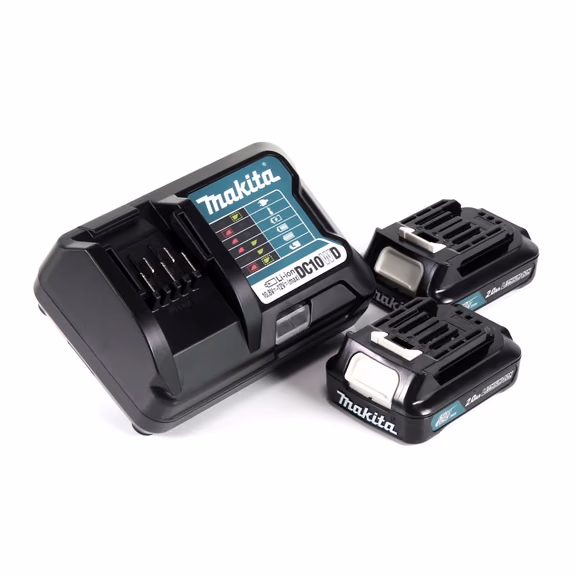 Makita Power Source Kit 12V mit 2x BL1021B Akku 2,0Ah + DC10WD Ladegerät