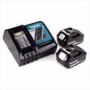 Makita Power Source Kit Li 18V mit 2x BL1860B Akku 6,0Ah + DC18RC Ladegerät ( 199480-6 )
