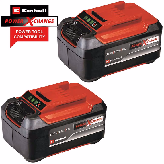 Einhell 18V Doppelpack Akku 5,2 Ah Power X-Change