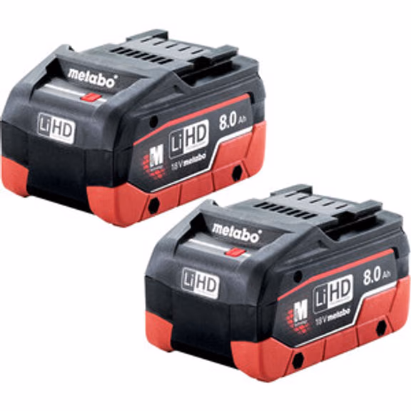 Metabo 18V Li-Ion Battery Back 2x8Ah - 8.0LiHDTP