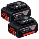 Bosch GBA 5.0Ah 18V Li-Ion Battery - Pack of 2