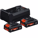 Bosch Expert Starter Set (2x EXBA18V-40 18V 4Ah Tabless Batteries + GAL12V/18V-80 Charger) 1600A0373L