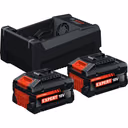 Bosch EXPERT Battery Starter Kit: 2x EXBA18V-55 5.5Ah 18V Tabless Li-Ion Batteries & GAL 12V/18V-80 Battery Charger