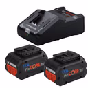 Bosch 18V Battery/Charger Starter Set: 2x GBA 8Ah ProCORE18V Batteries & GAL 18V-160 Charger
