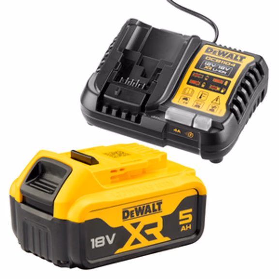 DeWALT 18V 5.0Ah Battery And Charger Starter Kit - DCB1104P1-XE
