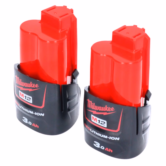 Milwaukee Akku Set 2x M12 B3 12 V 3,0 Ah / 3000 mAh Li-Ion ( 2x 4932451388 )