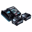 Makita Power Source Kit 40 V max. mit 2x BL 4025 Akku 2,5 Ah XGT ( 2x 191B36-3 ) + DC 40 RA Schnell Ladegerät XGT LXT ( 191E07-8 )