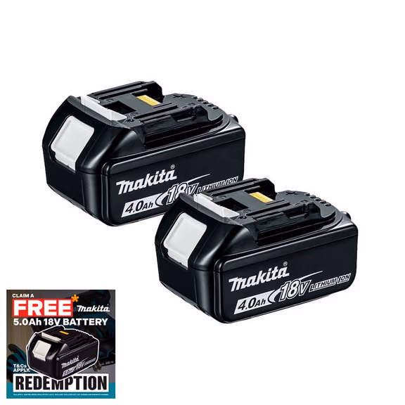 Makita BL1840 18V 4.0Ah LXT Lithium-Ion Battery (Twin Pack)