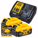 DeWalt 18v 2 x DCB184 5ah Batteries & DCB115 Fast charger Bundle