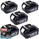 Makita BL1830 18V 3.0Ah LXT Lithium-Ion Battery (Pack of 5)