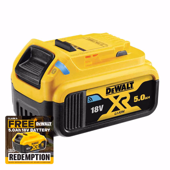 DeWalt DCB184B 18V 5.0Ah Bluetooth Tool Connect Battery