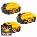 DeWalt DCB184 18v 5.0Ah XR Li-Ion Battery Pack of 3