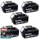 Makita BL1850 18V 5.0Ah LXT Lithium-Ion Battery (Pack of 5)