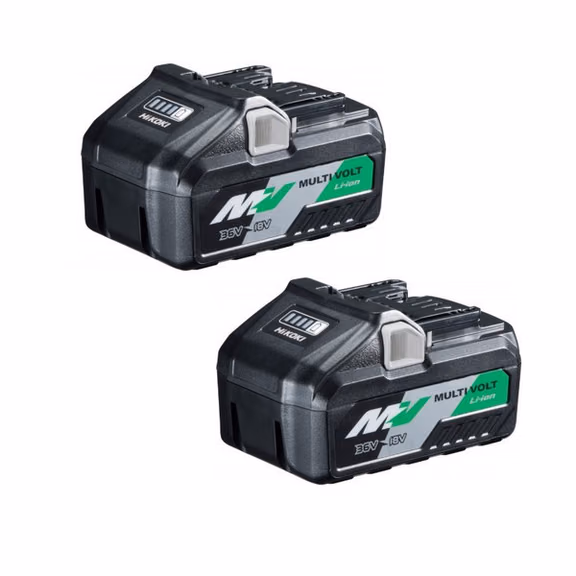 HiKOKI BSL36B18 MultiVolt 36V/18V 4.0Ah/8.0Ah Li-Ion Battery Twin Pack