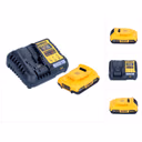DeWalt DCB 1104 D1 Akku Starter Set 12 V / 18 V 1x Akku 2,0 Ah + DCB 1104 Ladegerät