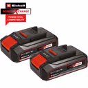 Einhell Genuine PXC 18v Cordless Twin Pack Li-ion Batteries 2.5ah - 2.5ah