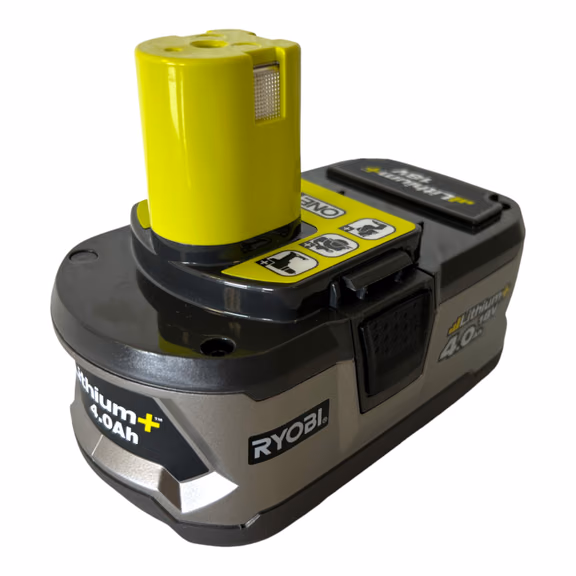 RYOBI RB18L40 Akku 18 V 4,0 Ah / 4000 mAh Li-Ion ONE+ ( 5133001907 ) mit Ladestandanzeige