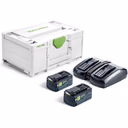 Festool SYS 18v Energy Set High Power 2 Battery 5ah and Charger Kit - 5ah