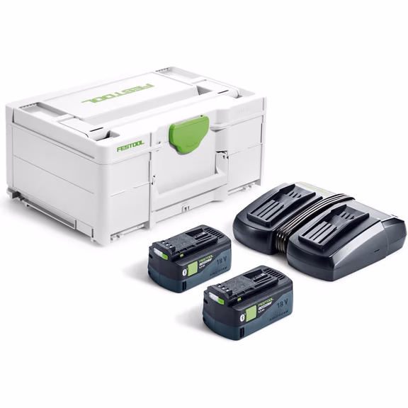 Festool 18V Energy Set with 2x HighPower 5.0Ah Batteries & Charger