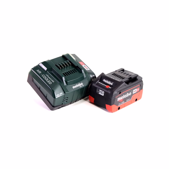 Metabo Akku Basis Set 18V mit 1x Akku LiHD 8,0Ah ( 625369000 ) + Ladegerät ASC 145 ( 627378000 )