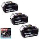 Makita BL1850 18V 5.0Ah LXT Lithium-Ion Battery (3 Pack)