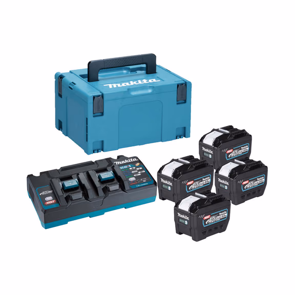 Makita 1910B0-6 40v Max XGT Cordless 4 Battery 8ah and 110v Charger Kit - 8ah
