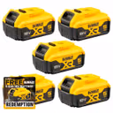 DeWalt DCB184 18v XR 5.0Ah Battery (Pack of 5)