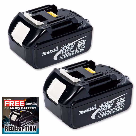 Makita BL1830 18V 3.0Ah LXT Lithium-Ion Battery (Twin Pack)
