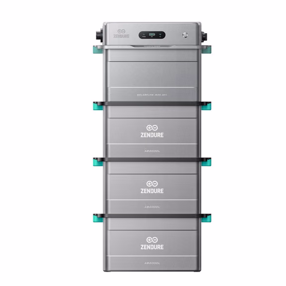Zendure SolarFlow 1600 AC+ – SolarFlow 1600 AC+ (1.92 kWh) / 3*AB2000L (7.68 kWh au total)