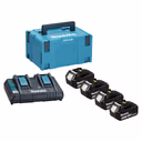 Makita 198095-6 18v LXT Cordless 4 Battery 6ah and Charger Kit - 6ah