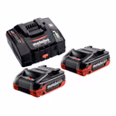 Metabo Basis Set 2x LiHDX Akkupack 18 V 4,0 Ah Akku ( 2x 624974000 ) + ASC 290 Ladegerät ( 627370000 )