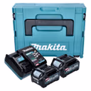 Makita Power Source Kit ( 191J81-6 ) 2x BL 4025 Akku 40 V max. 2,5 Ah XGT + DC 40 RA Ladegerät + Makpac