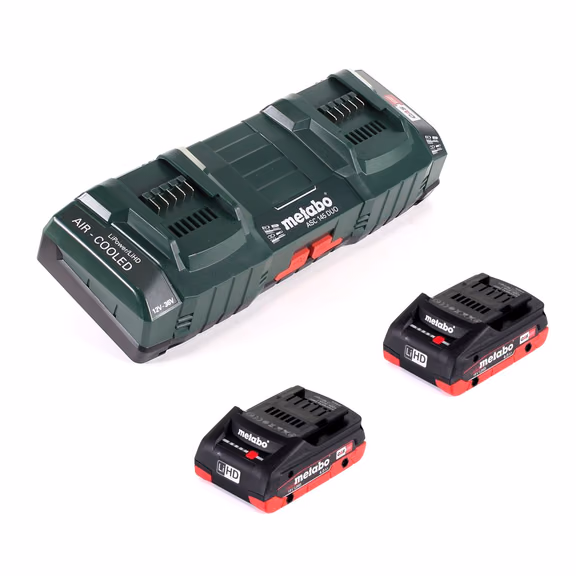 Metabo Basis Set mit 2x Akku LIHD 4,0Ah + ASC 145 DUO Doppelladegerät