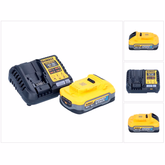 DeWalt DCB 1104 H1 Akku Starter Set 12 V / 18 V 1x Powerstack Akku 5,0 Ah + DCB 1104 Ladegerät