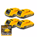 DeWalt DCB183 18V 2.0Ah XR Li-ion Batteries Pack Of 4