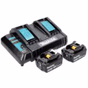 Makita Power Source Kit 18 V mit 2x BL 1830 B 3,0 Ah Akku ( 197599-5 ) + DC 18 SH Doppel Ladegerät ( 199687-4 )