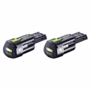 Festool Akku Set 2x BP 18 Li 3,0 Ergo I Akku 18 V 3,0 Ah / 3000 mAh Li-Ion ( 2x 577704 ) mit Ladestandanzeige