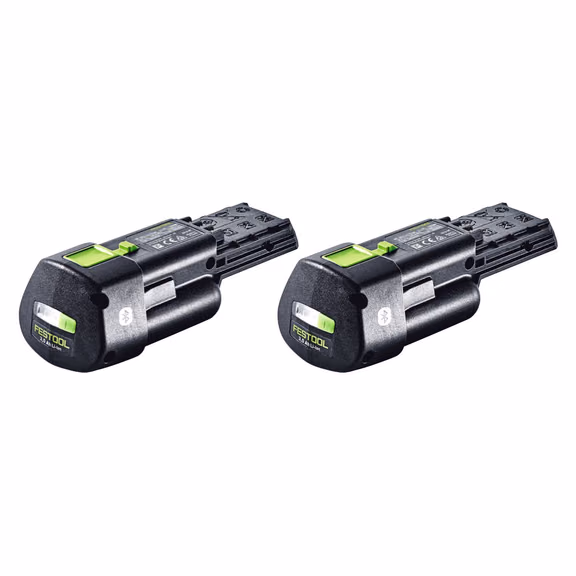Festool Akku Set 2x BP 18 Li 3,0 Ergo I Akku 18 V 3,0 Ah / 3000 mAh Li-Ion ( 2x 577704 ) mit Ladestandanzeige