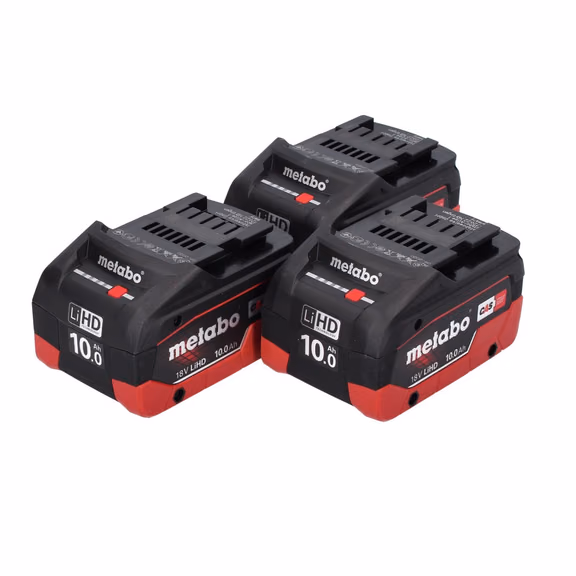 Metabo LiHD Akkupack Set 3x 18 V 10,0 Ah CAS System ( 3x 625549000 )