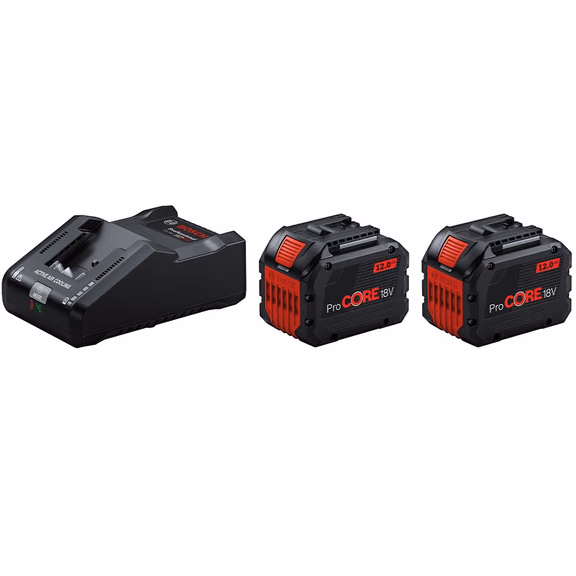 Bosch 18V Battery/Charger Starter Set: 2x GBA 12Ah ProCORE 18V Batteries & GAL 18V-160 Charger