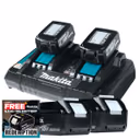 Makita DC18RD 18V LXT Twin Port Charger with 4x 3.0Ah Batteries