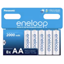 Eneloop Panasonic Ni-MH Akku 2000mAh AA 1,2V - 8 Stück