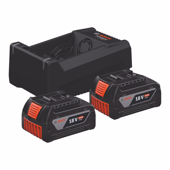 Bosch GBA 18V 5,0Ah Set Starter Set ( 1600A03CH1 ) GAL 12V/18V-80 Professional Ladegerät 8 A + 2x GBA 18V 5.0Ah Akku 18 V 5,0 Ah